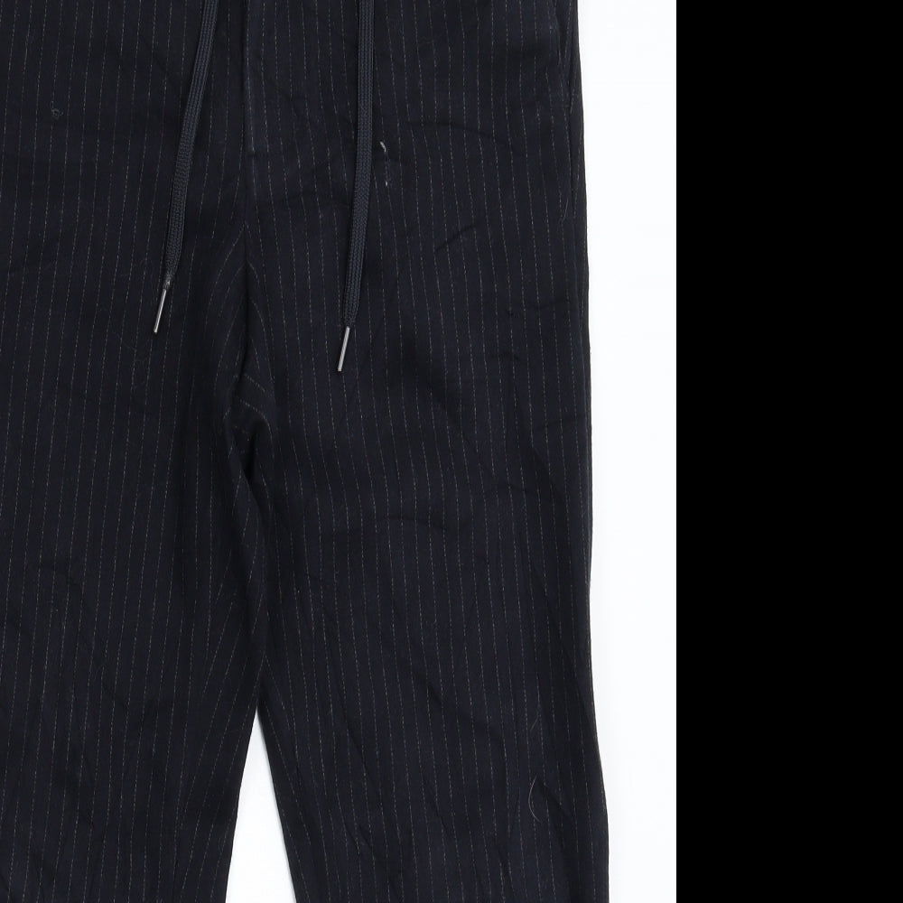 Mango Womens Blue Striped  Trousers  Size 28 in L25 in