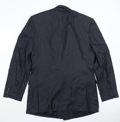 Ash Samtani Mens Blue   Jacket Suit Jacket Size 42