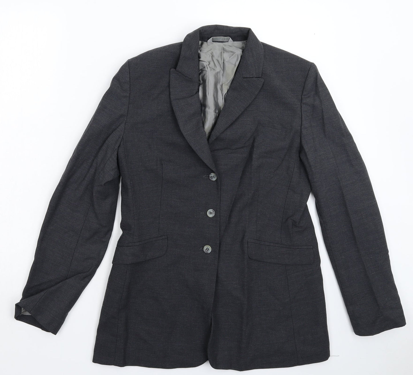 Womens UK Size 10 Marks and Spencer Regular Grey Suit Jacket