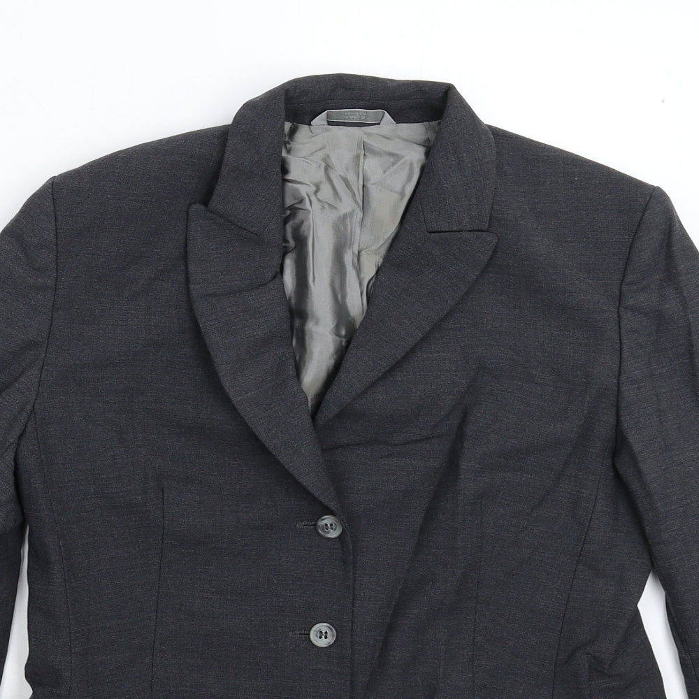 Womens UK Size 10 Marks and Spencer Regular Grey Suit Jacket