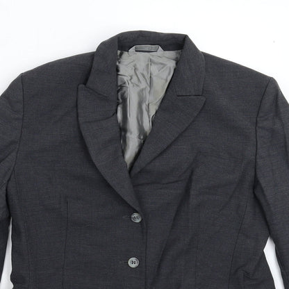 Womens UK Size 10 Marks and Spencer Regular Grey Suit Jacket