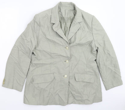 Womens UK Size 16 Preworn Regular Green Suit Jacket