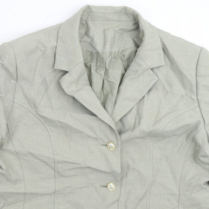Womens UK Size 16 Preworn Regular Green Suit Jacket