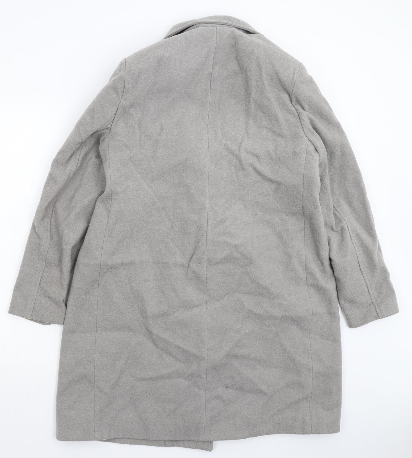 Womens UK Size 14 Boohoo Grey Overcoat