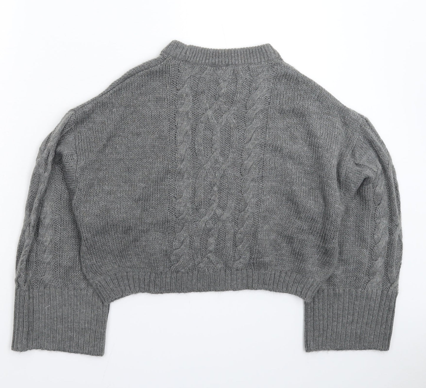 Womens UK Size XS Divided Grey Pullover Jumper