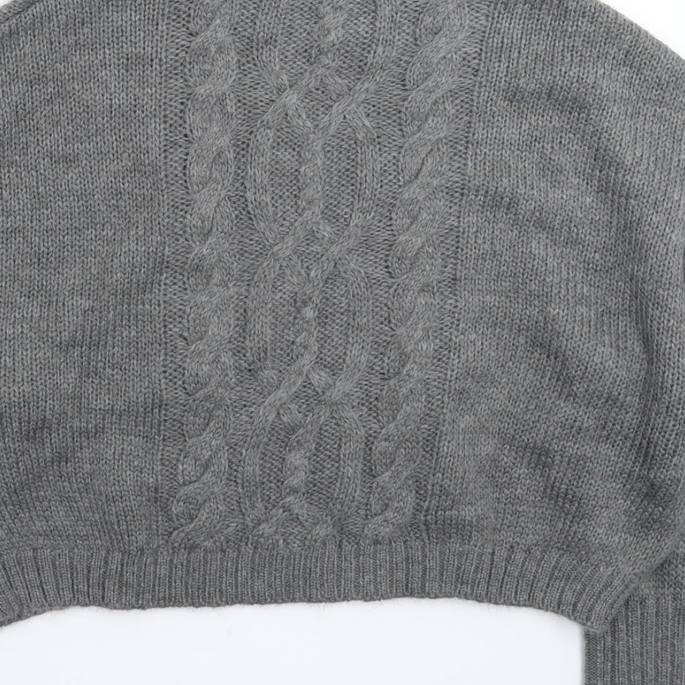Womens UK Size XS Divided Grey Pullover Jumper