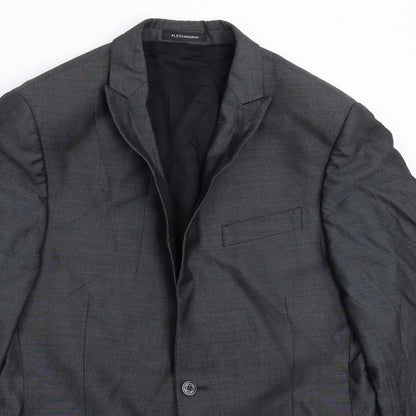 Alessandrini Mens Grey   Jacket Suit Jacket Size 40
