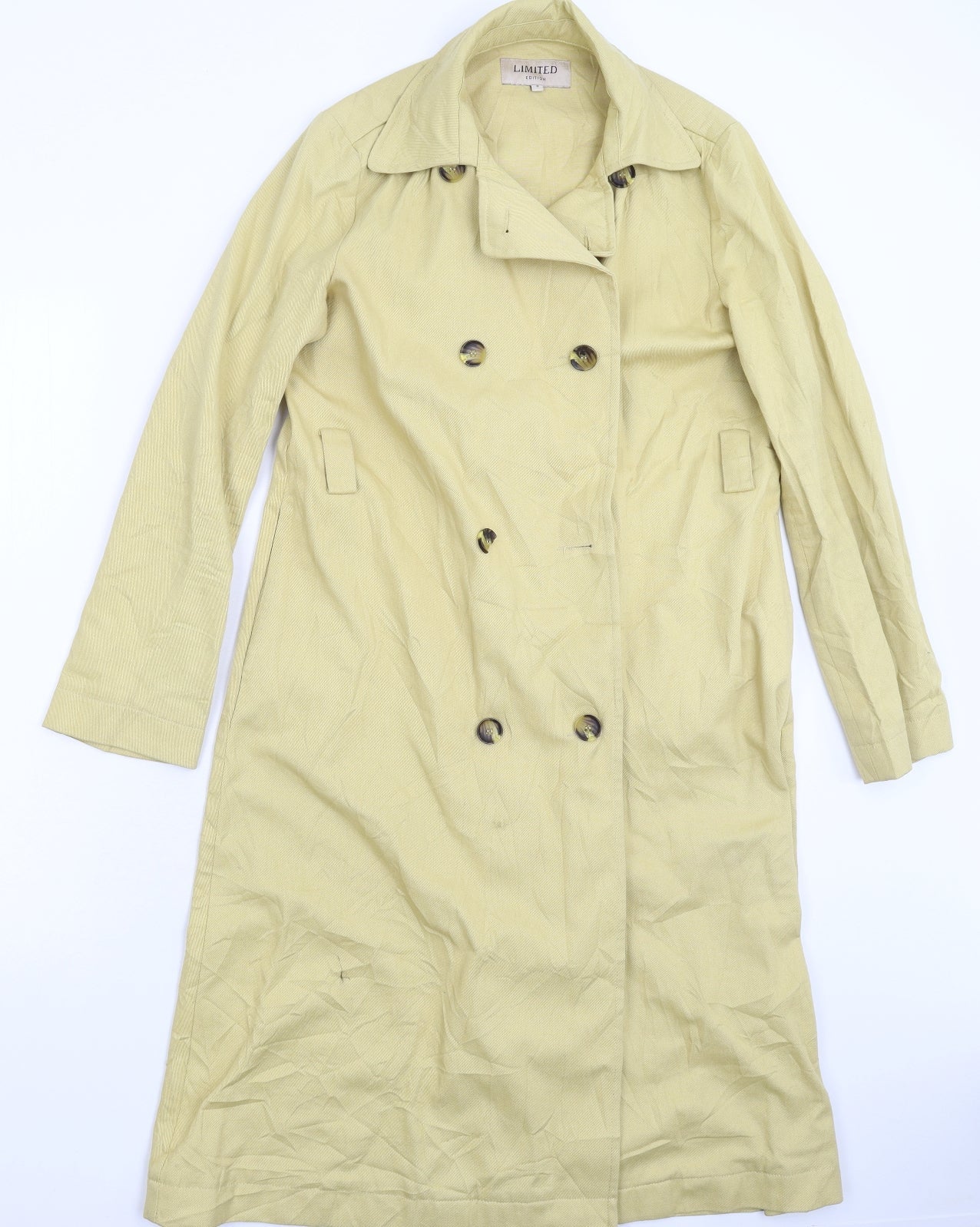 Womens UK Size 8 Marks and Spencer Beige Overcoat