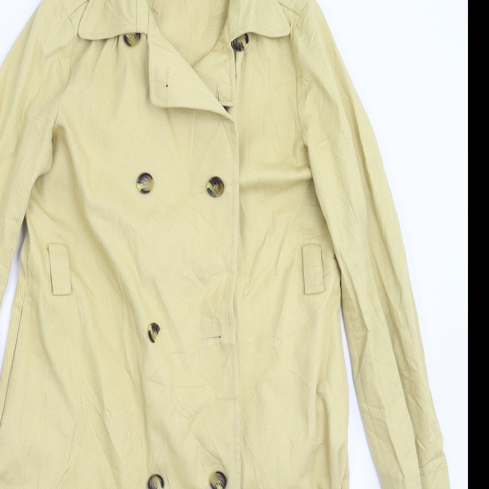 Womens UK Size 8 Marks and Spencer Beige Overcoat