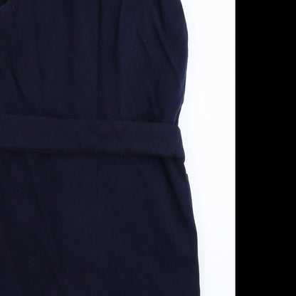 Womens UK Size 10 Topshop Blue Pea Coat
