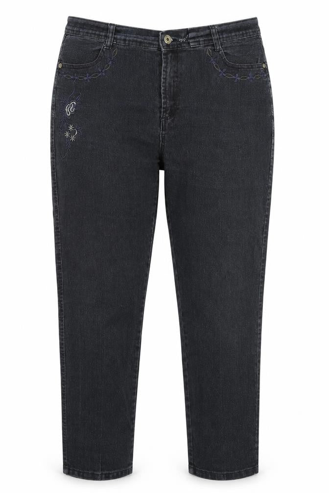 Womens Blue  Denim Straight Jeans Size 35 in L27 in