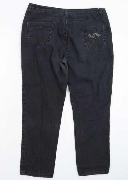 Womens UK Size 35 in Preworn Regular Fit Straight Blue Jeans