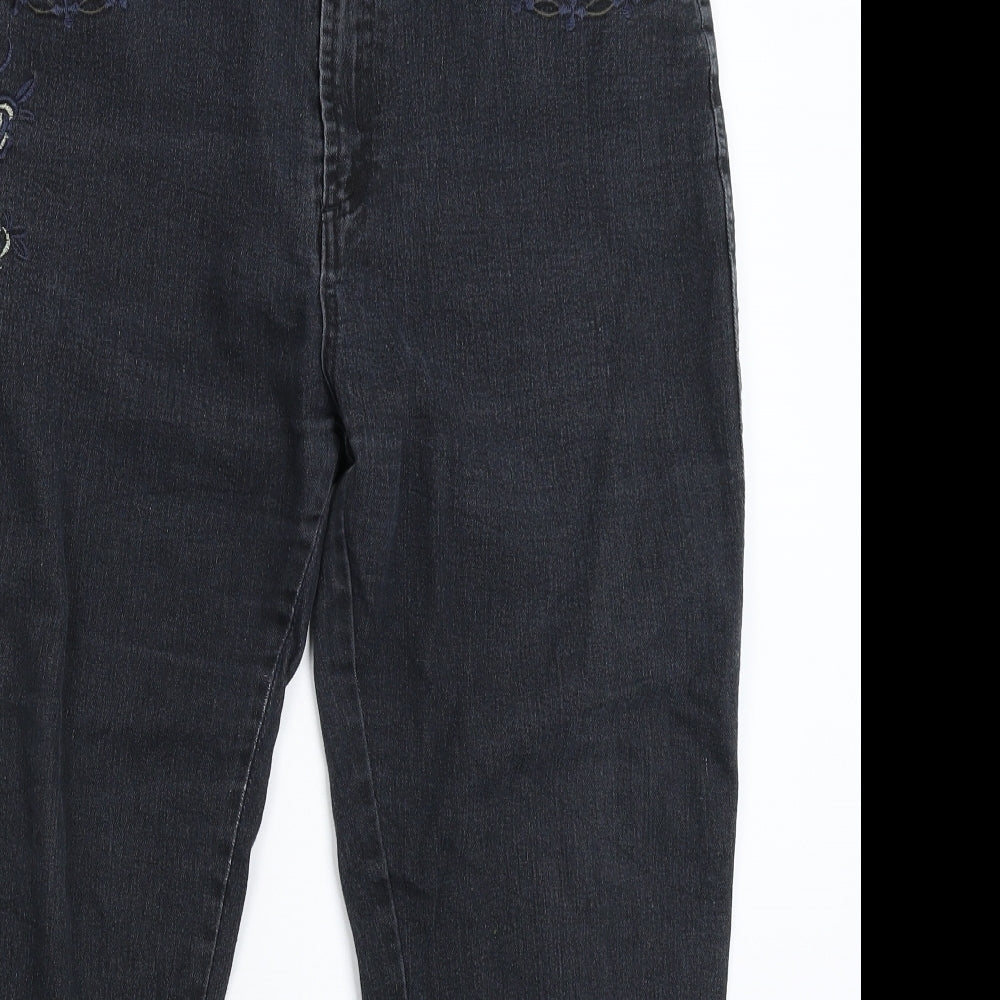 Womens UK Size 35 in Preworn Regular Fit Straight Blue Jeans