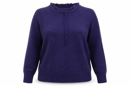 County Womens Blue  Jersey Pullover Jumper Size 14