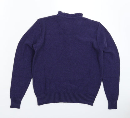 County Womens Blue  Jersey Pullover Jumper Size 14