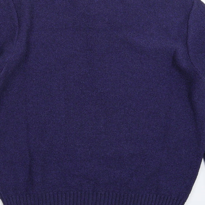 County Womens Blue  Jersey Pullover Jumper Size 14