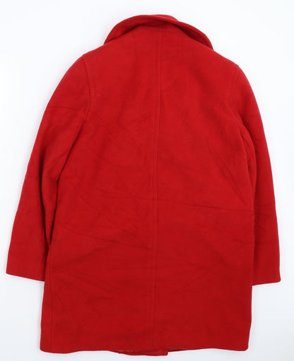 Womens UK Size 10 NuAge Red Pea Coat