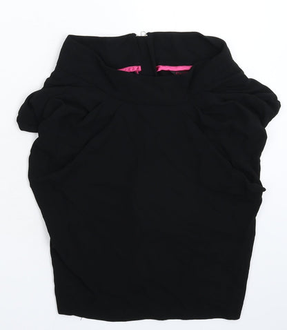 Miss Selfridge Womens Black   Basic Blouse Size 10