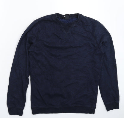 Mens UK Size XS H&M Blue Pullover Sweatshirt