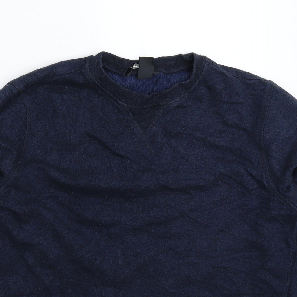 Mens UK Size XS H&M Blue Pullover Sweatshirt