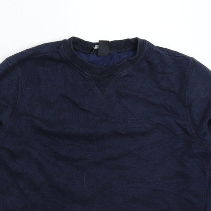 Mens UK Size XS H&M Blue Pullover Sweatshirt