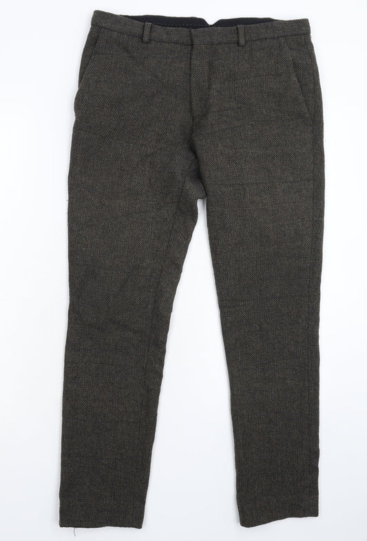 Heart & Dagger Mens Grey   Trousers  Size 32 L28 in