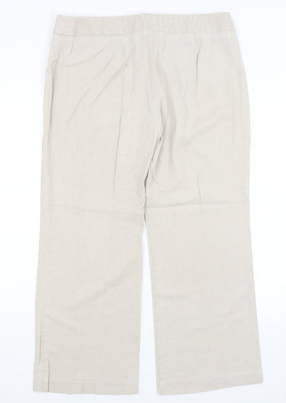 &S Womens Beige   Trousers  Size 16 L28 in