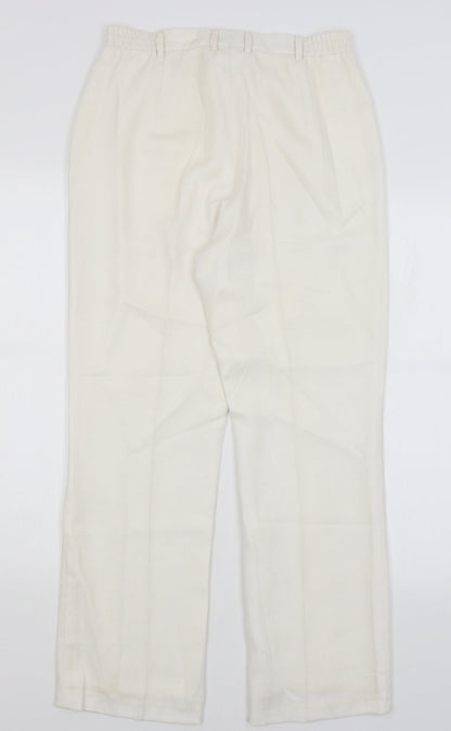 ara Womens White   Trousers  Size 12 L27 in