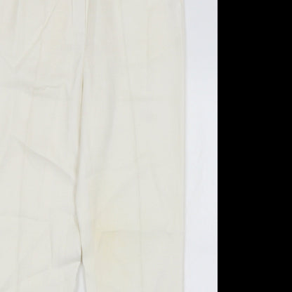 ara Womens White   Trousers  Size 12 L27 in