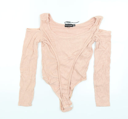 Pretty Little Thing Womens Pink   Bodysuit One-Piece Size 14
