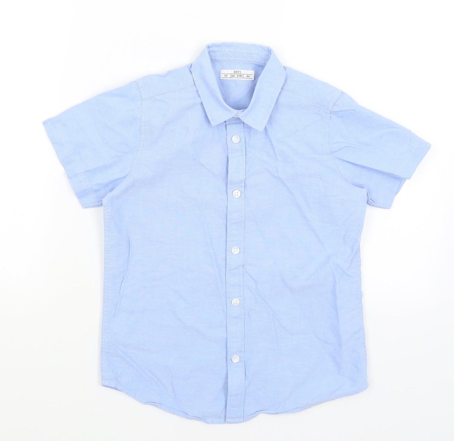 Matalan Boys Blue   Basic Button-Up Size 9 Years