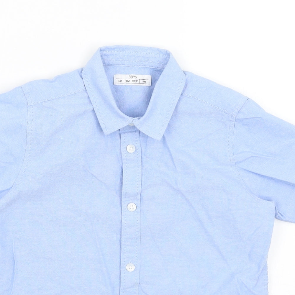 Matalan Boys Blue   Basic Button-Up Size 9 Years