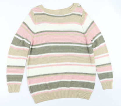 Womens UK Size 16 Julipa Beige Pullover Jumper