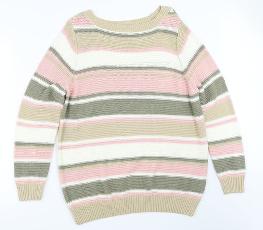 Womens UK Size 16 Julipa Beige Pullover Jumper