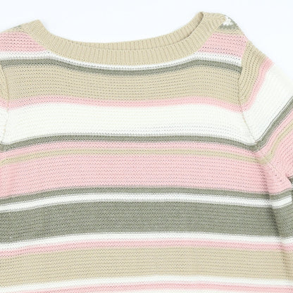 Womens UK Size 16 Julipa Beige Pullover Jumper