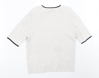 Womens UK Size 16 Marks and Spencer Grey Pullover Jumper