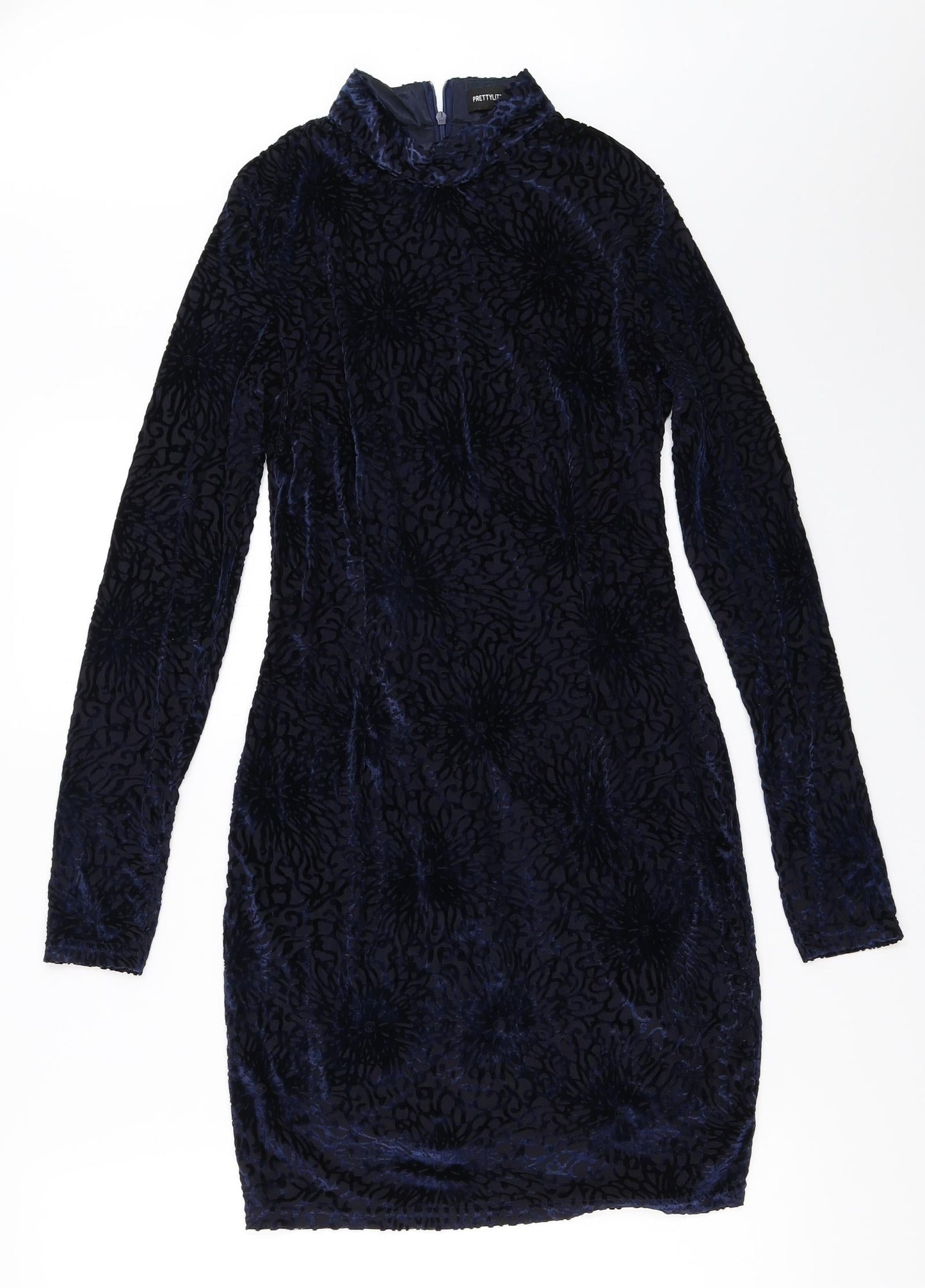 PRETTYLITTLETHING Womens Blue   Bodycon  Size 10