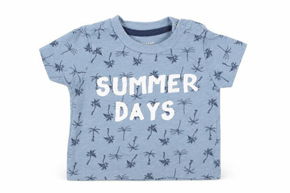 Primark Boys Blue   Basic T-Shirt Size 3-6 Months