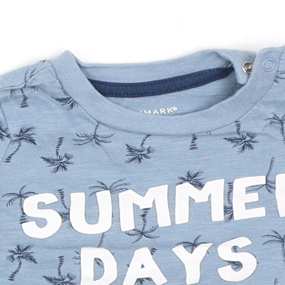Primark Boys Blue   Basic T-Shirt Size 3-6 Months