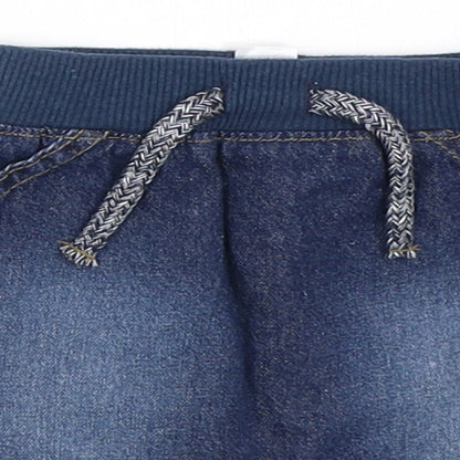George Boys Blue  Denim Cropped Jeans Size 0-3 Months