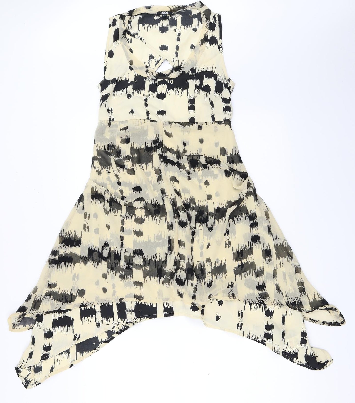 ASOS Womens Beige   Fit & Flare  Size 8