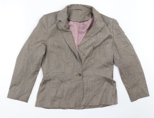F&F Womens Beige   Jacket Blazer Size 14