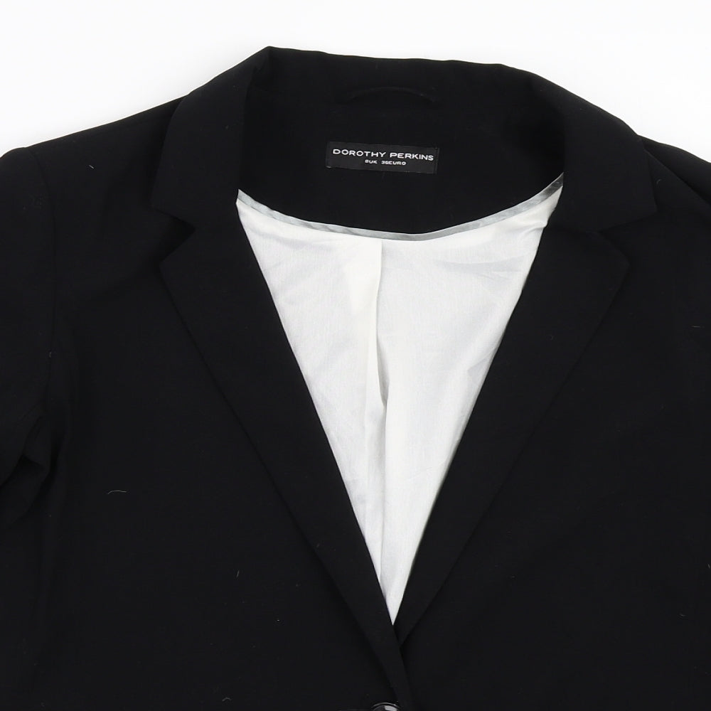 Womens UK Size 8 Dorothy Perkins Black Jacket