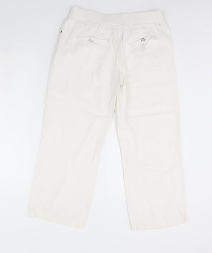 Womens UK Size 12 BHS Regular Fit  Ivory Trousers