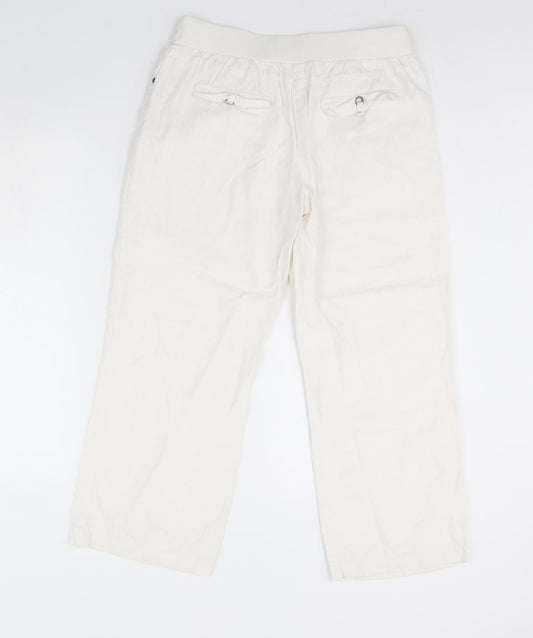 Womens UK Size 12 BHS Regular Fit  Ivory Trousers