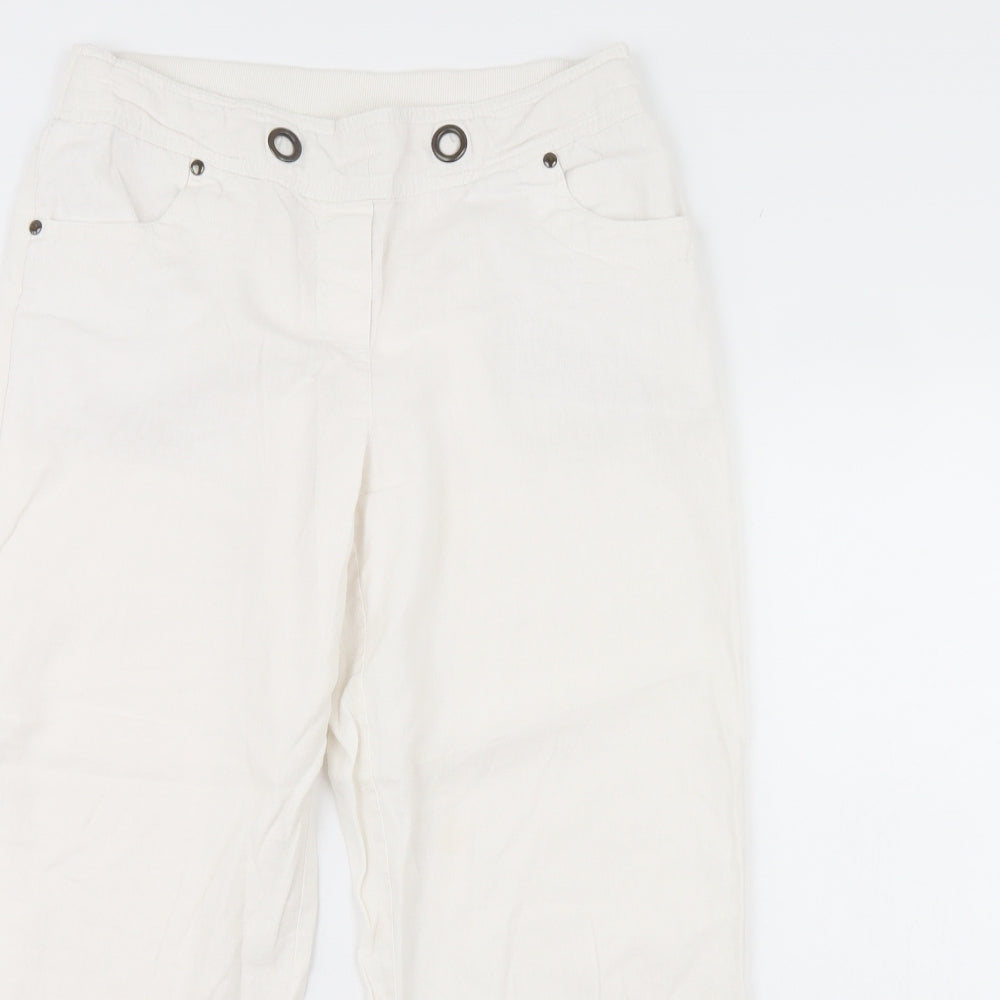 Womens UK Size 12 BHS Regular Fit  Ivory Trousers