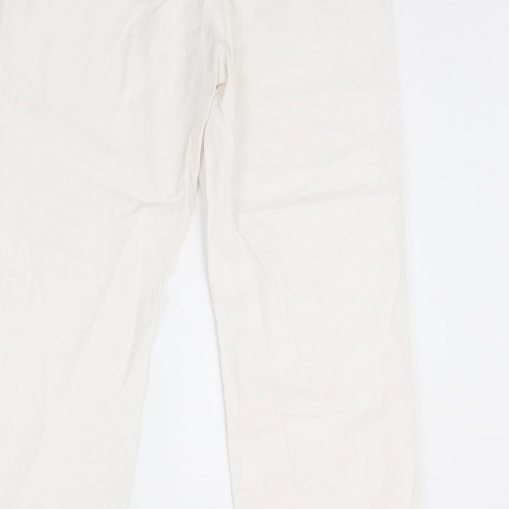 Womens UK Size 12 BHS Regular Fit  Ivory Trousers