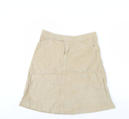 Gap Womens Beige  Corduroy Mini Skirt Size 4