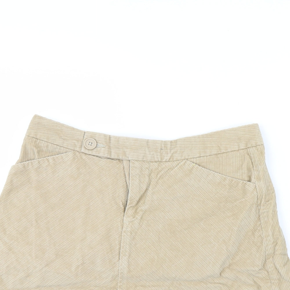Gap Womens Beige  Corduroy Mini Skirt Size 4