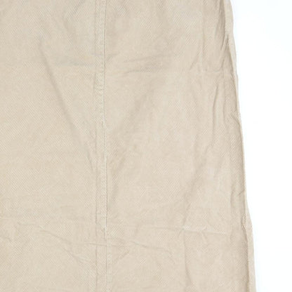 SixteenTwentySIx Womens Beige  Corduroy Maxi Skirt Size 40 in